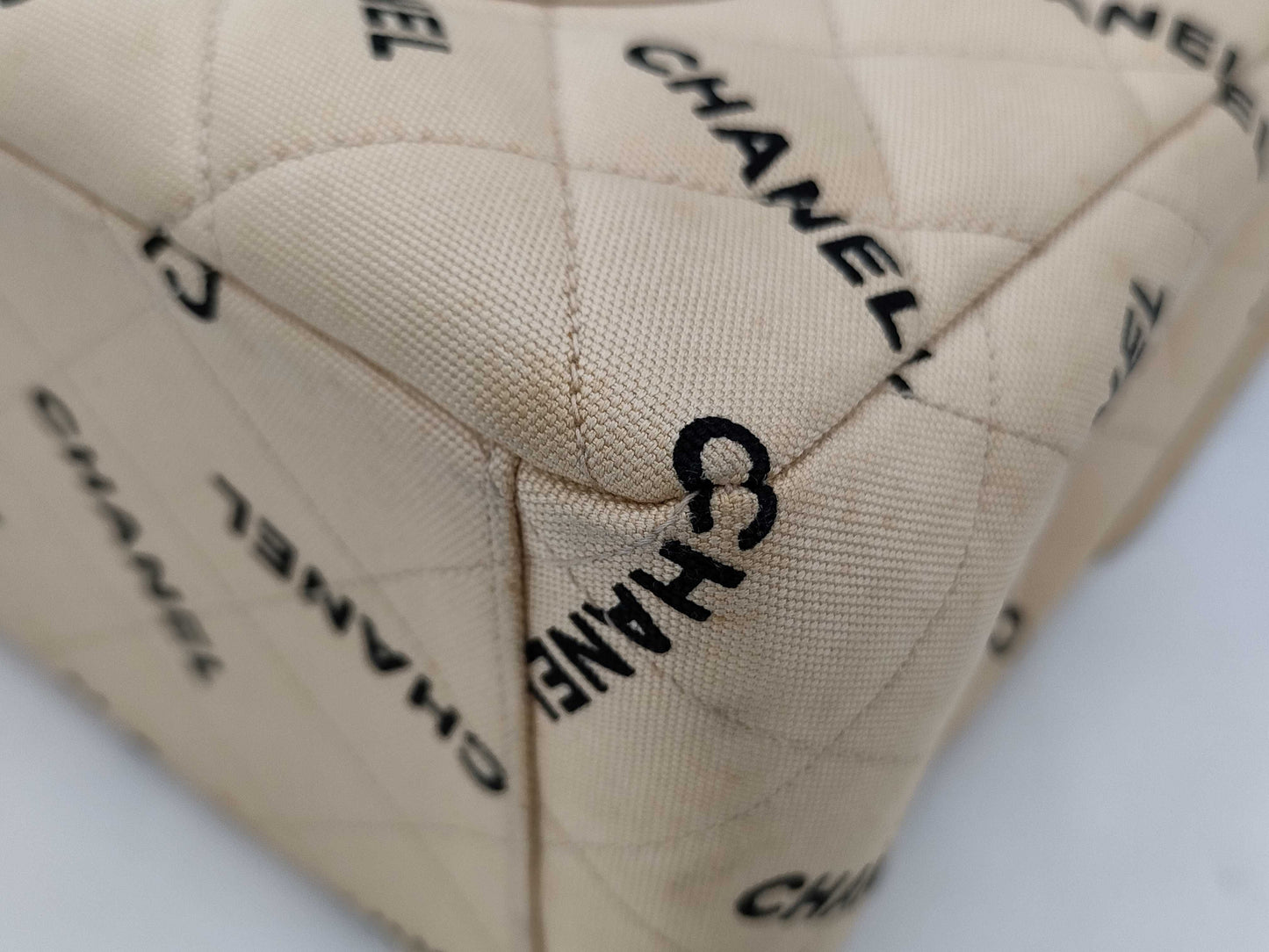 CHANEL Deca Matelasse Logo Shoulder Bag