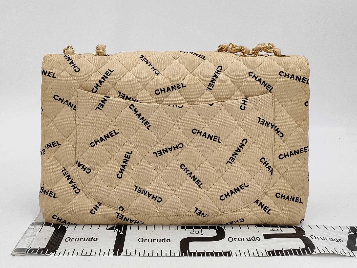 CHANEL Deca Matelasse Logo Shoulder Bag