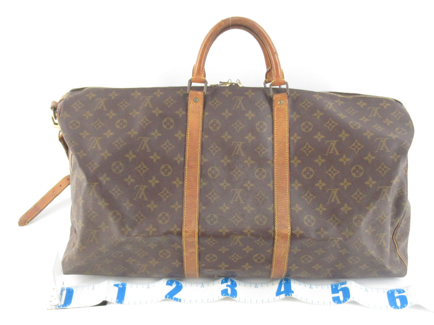 LOUIS VUITTON Monogram Keepall Bandouliere Boston Bag