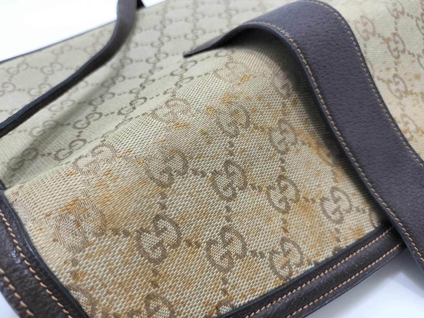 GUCCI GG Canvas Vintage Gucci Shoulder Bag/Clutch Bag