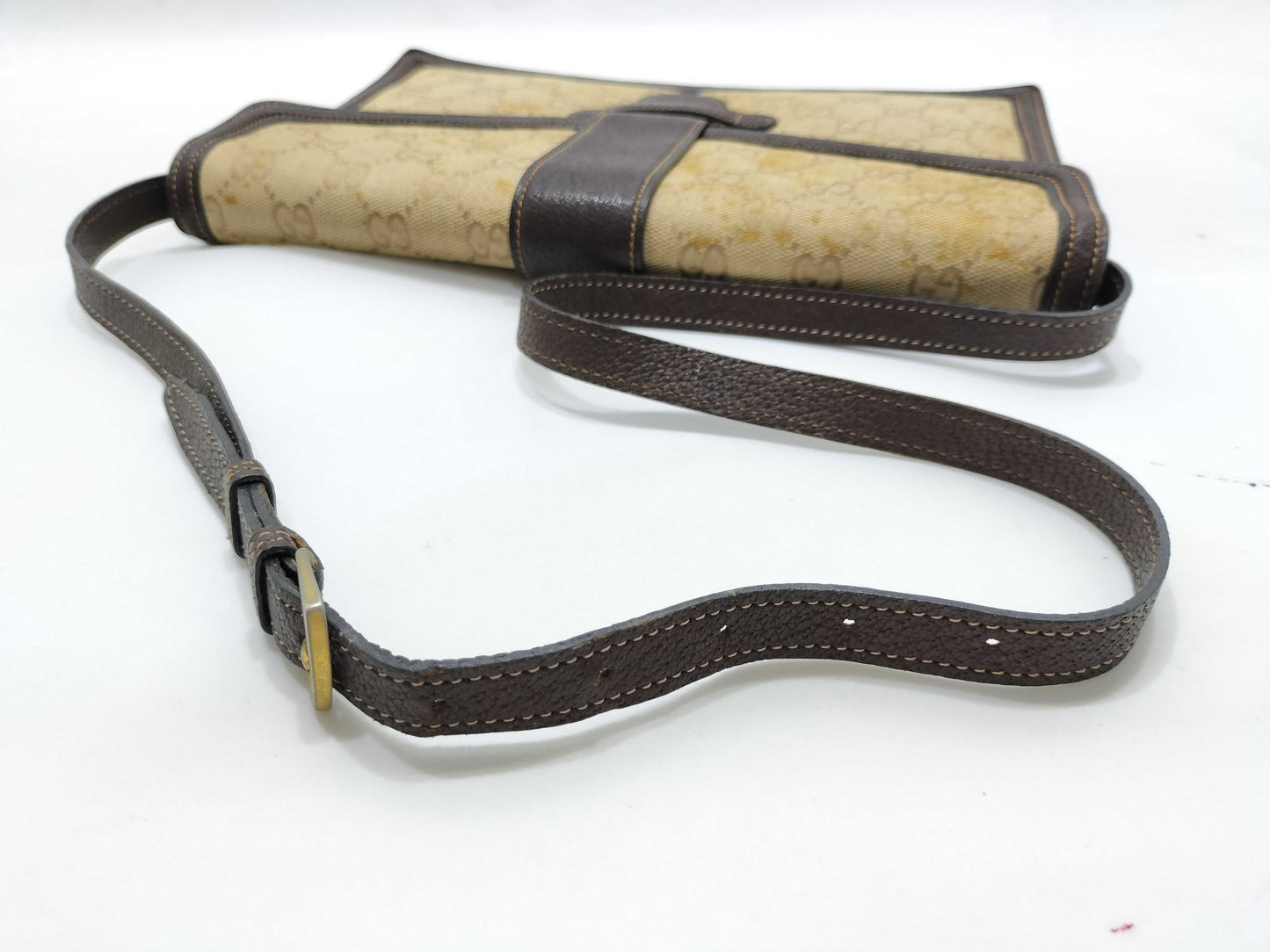 GUCCI GG Canvas Vintage Gucci Shoulder Bag/Clutch Bag
