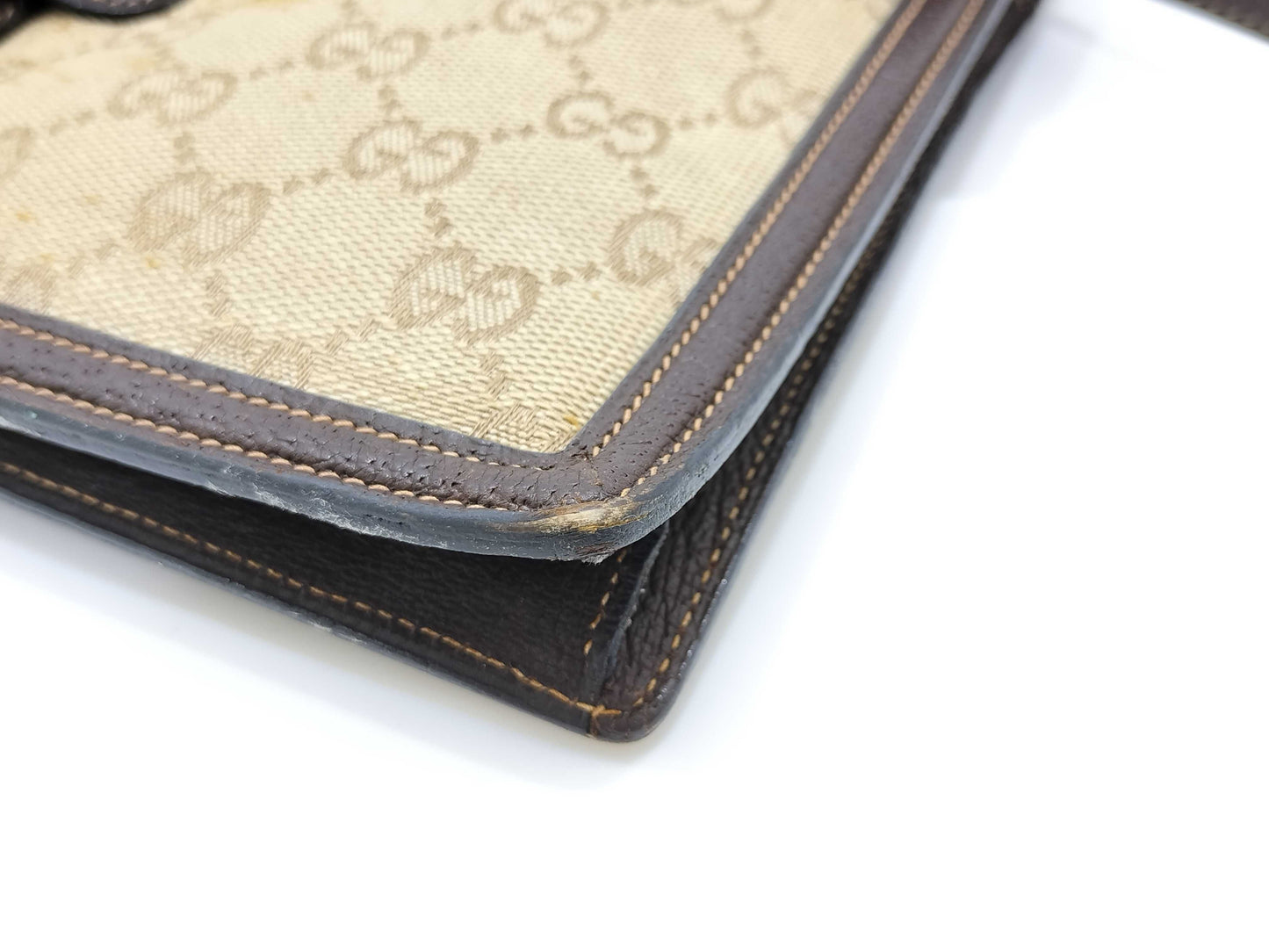 GUCCI GG Canvas Vintage Gucci Shoulder Bag/Clutch Bag