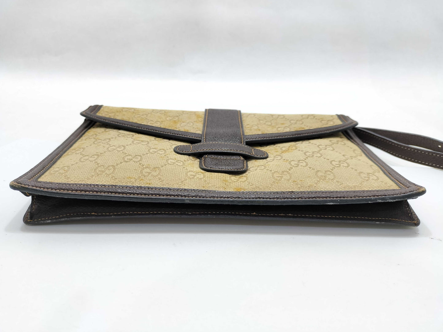 GUCCI GG Canvas Vintage Gucci Shoulder Bag/Clutch Bag