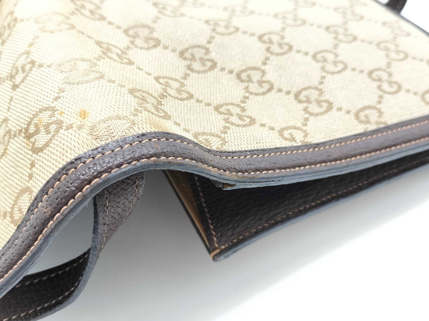 GUCCI GG Canvas Vintage Gucci Shoulder Bag/Clutch Bag