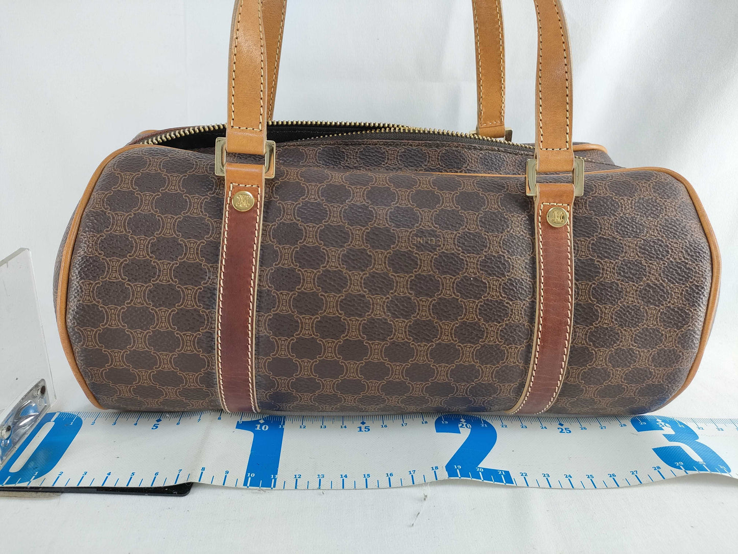 CELINE Macadam Mini Boston Bag Handbag Handbag