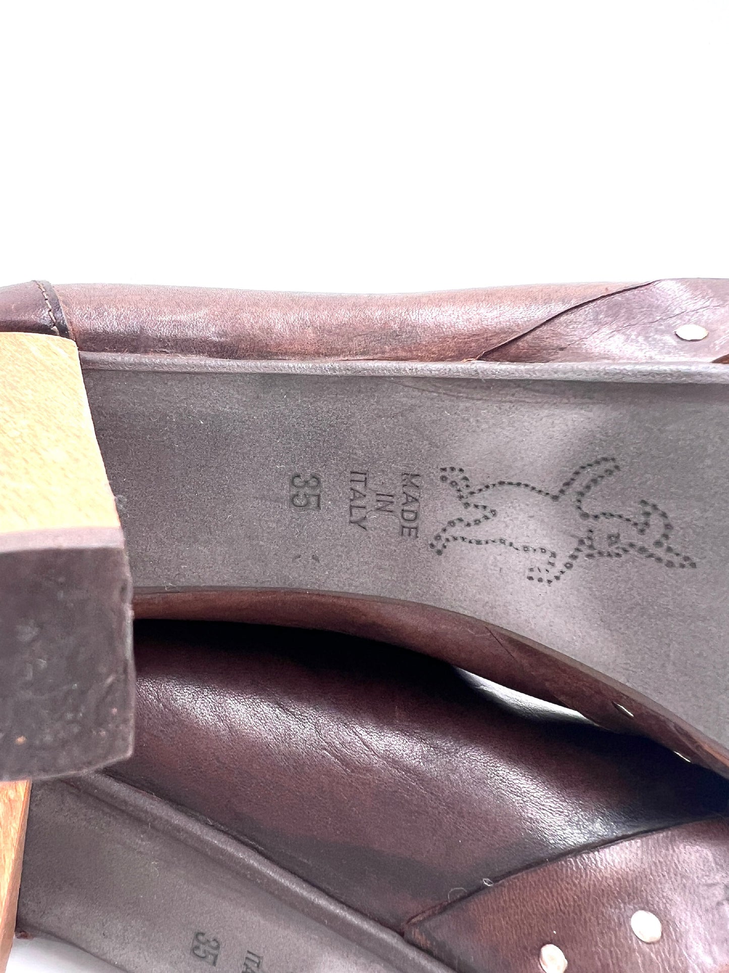 MARUNI Mouton Long Boots, Brown, Size 35, with Storage Bag and Box. Other Shoes.