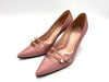 GUCCI 408248 Leather High Heel Pumps Pink Size 35
