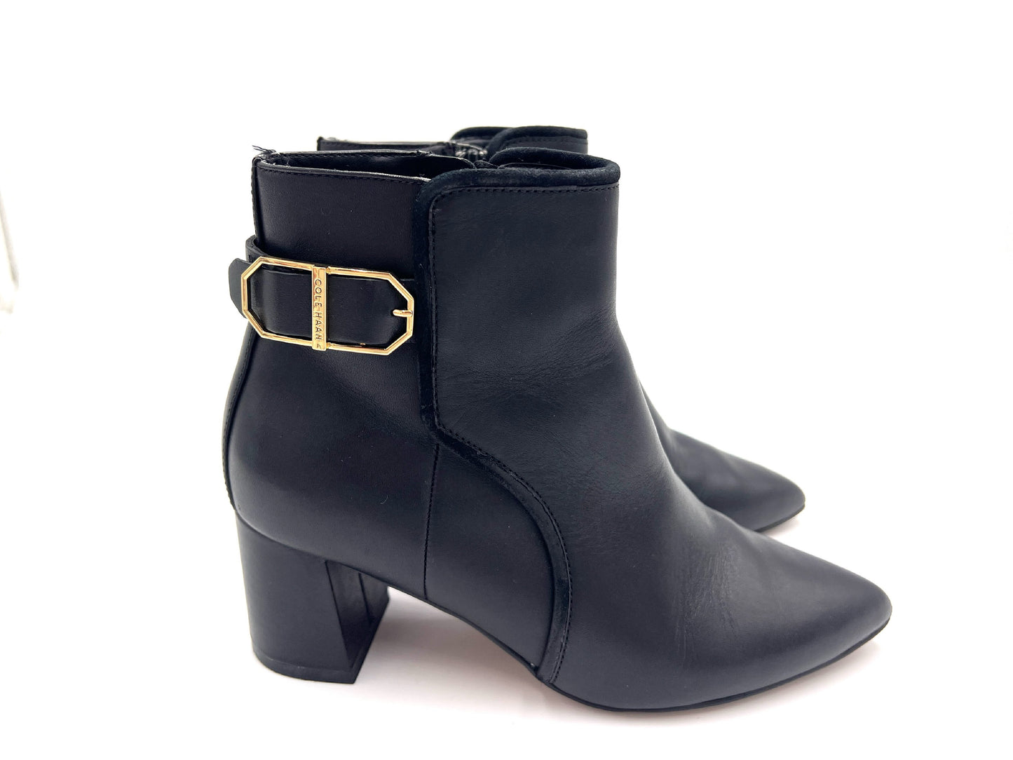 Cole Haan Leather Modern Classics Etty Bootie, Black, Size 5 1/2, Other Shoes