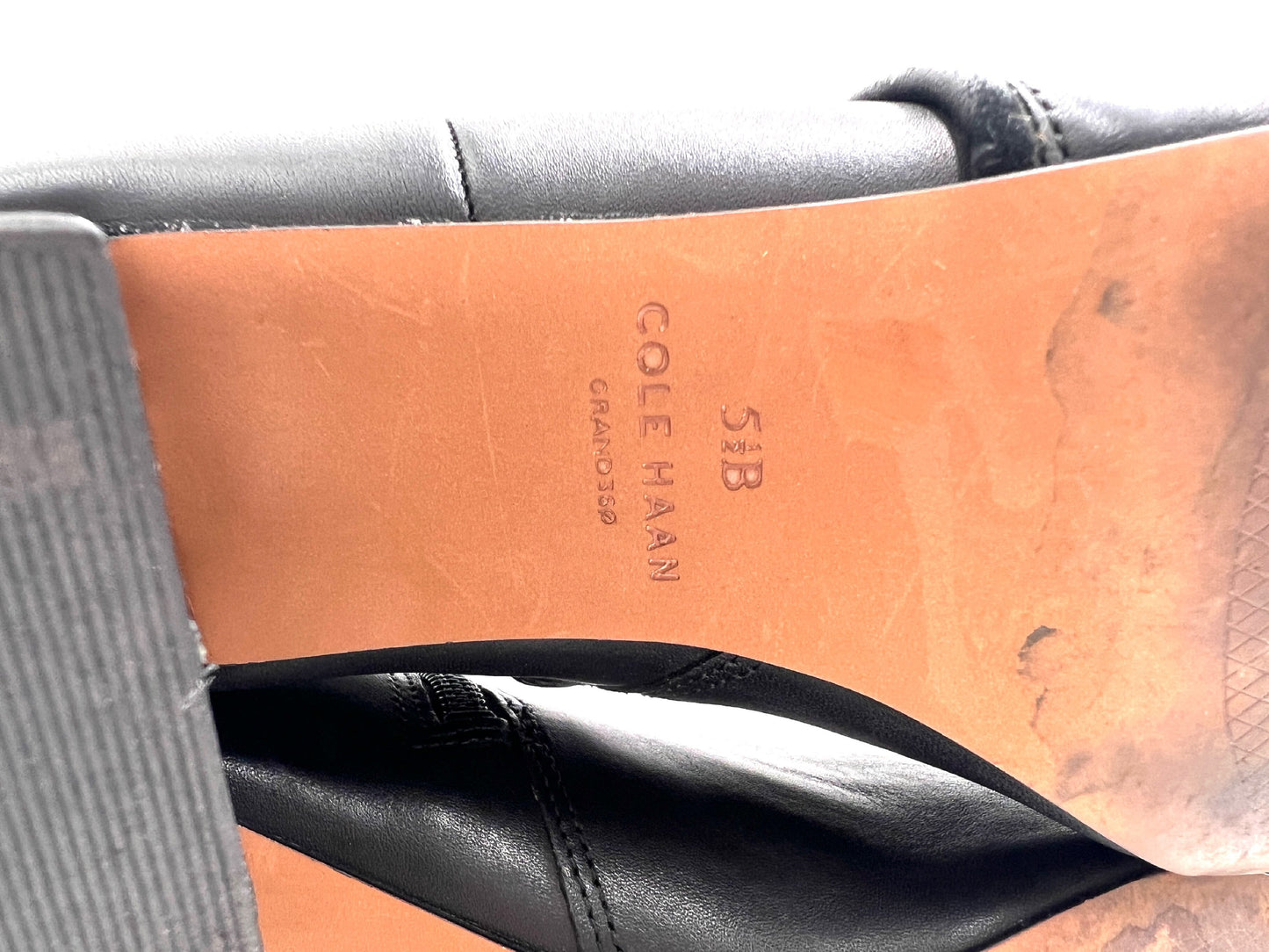Cole Haan Leather Modern Classics Etty Bootie, Black, Size 5 1/2, Other Shoes