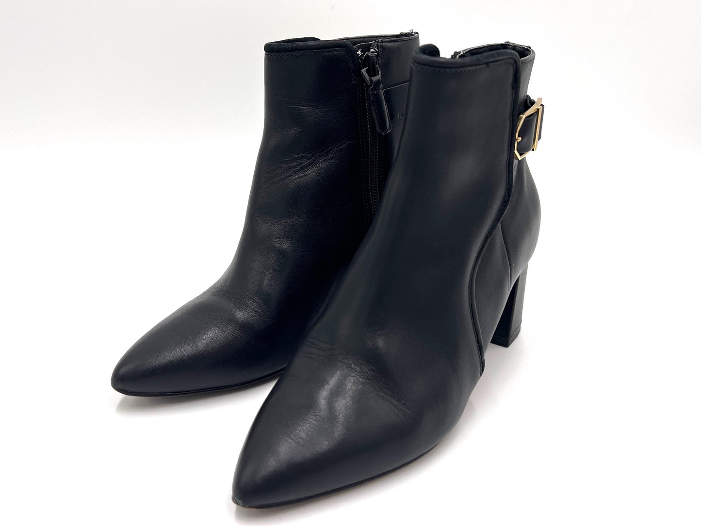 Cole Haan Leather Modern Classics Etty Bootie, Black, Size 5 1/2, Other Shoes