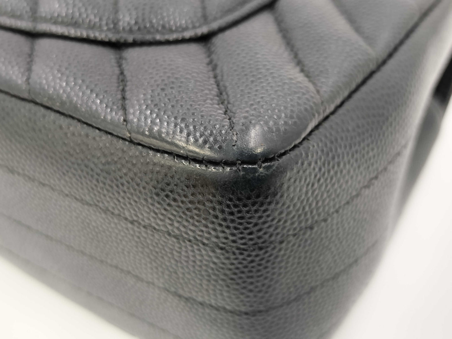 CHANEL Mini Matelasse V-Stitch Chevron Black G Hardware G Card Shoulder Bag