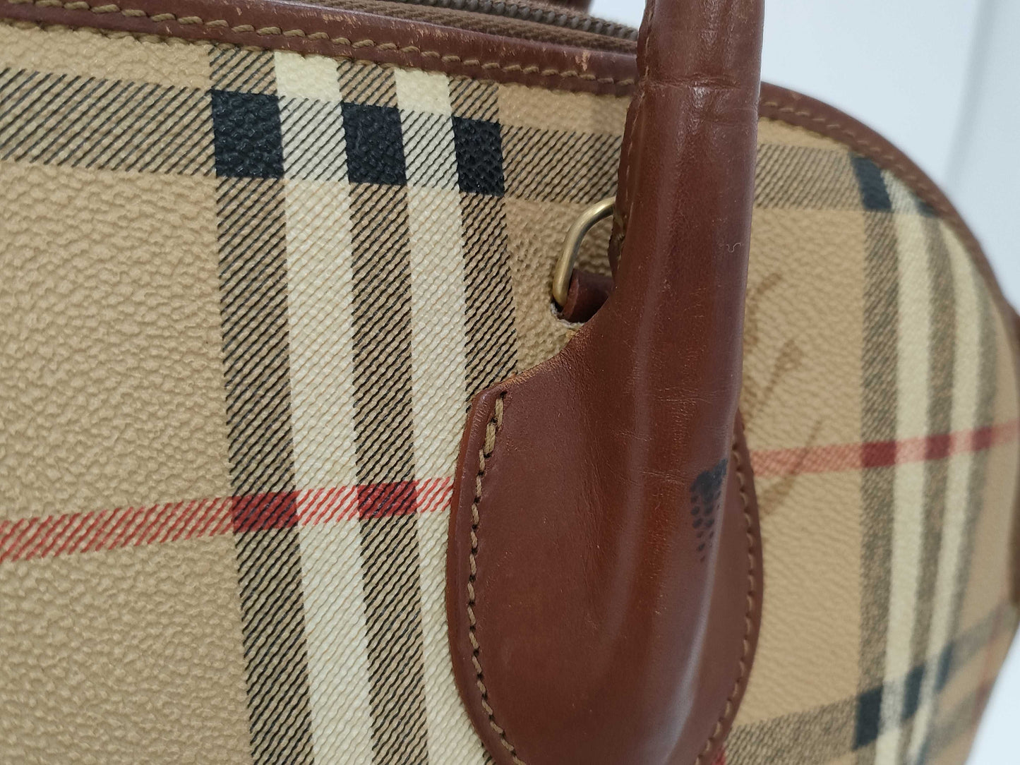 Burberrys Nova Check PVC Handbag