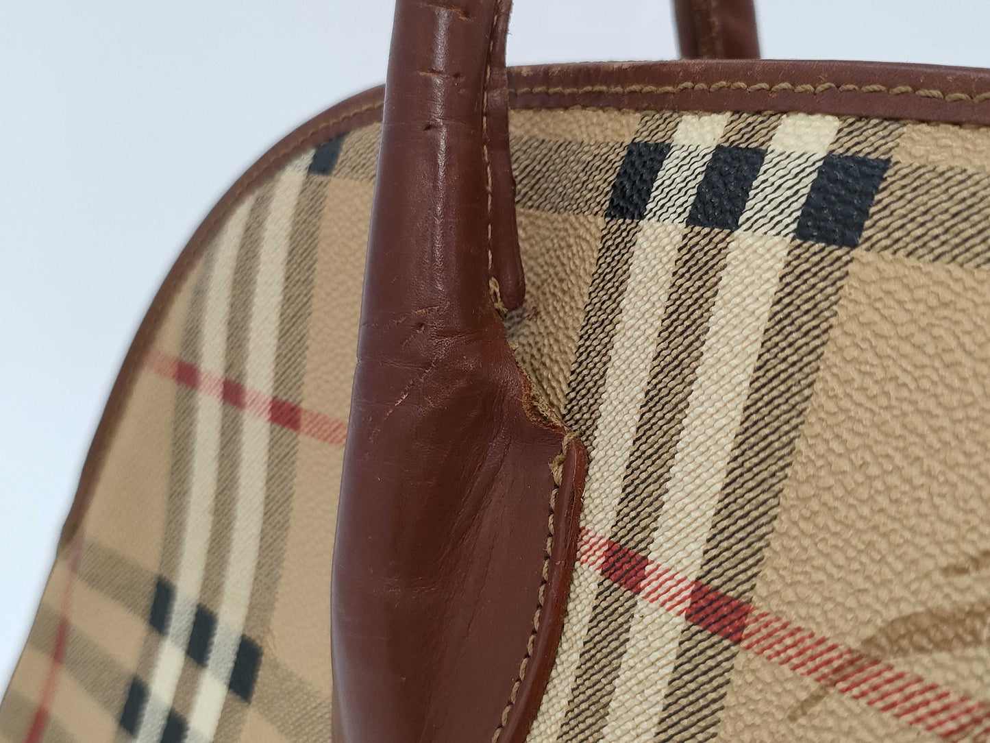 Burberrys Nova Check PVC Handbag