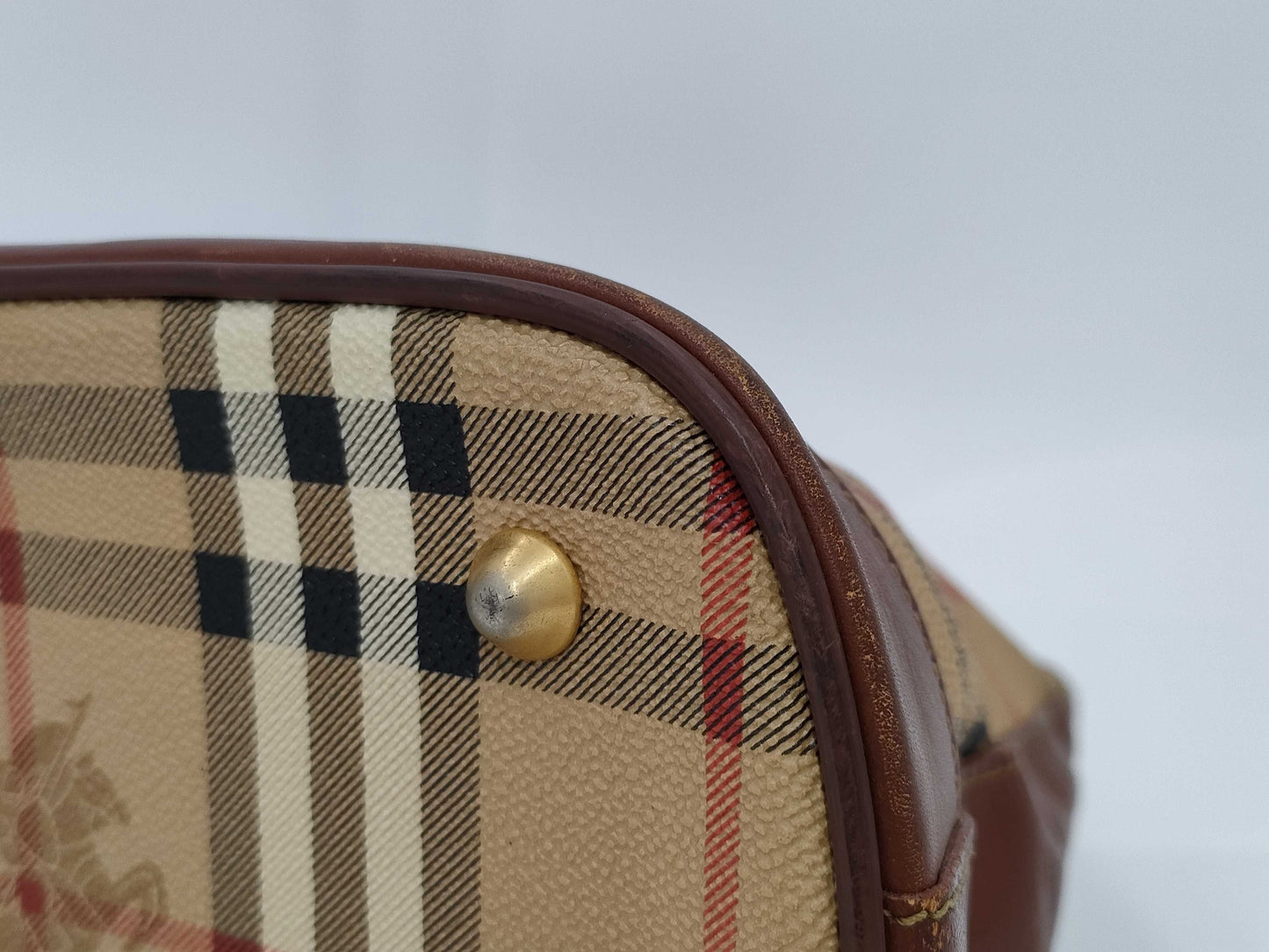 Burberrys Nova Check PVC Handbag