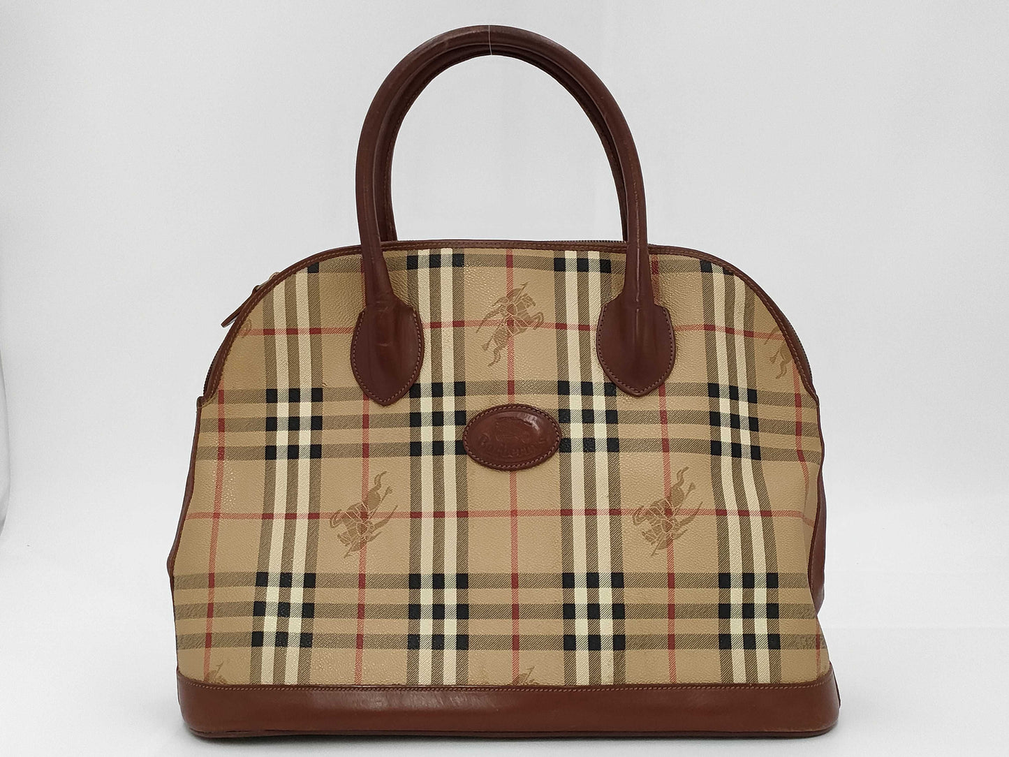 Burberrys Nova Check PVC Handbag