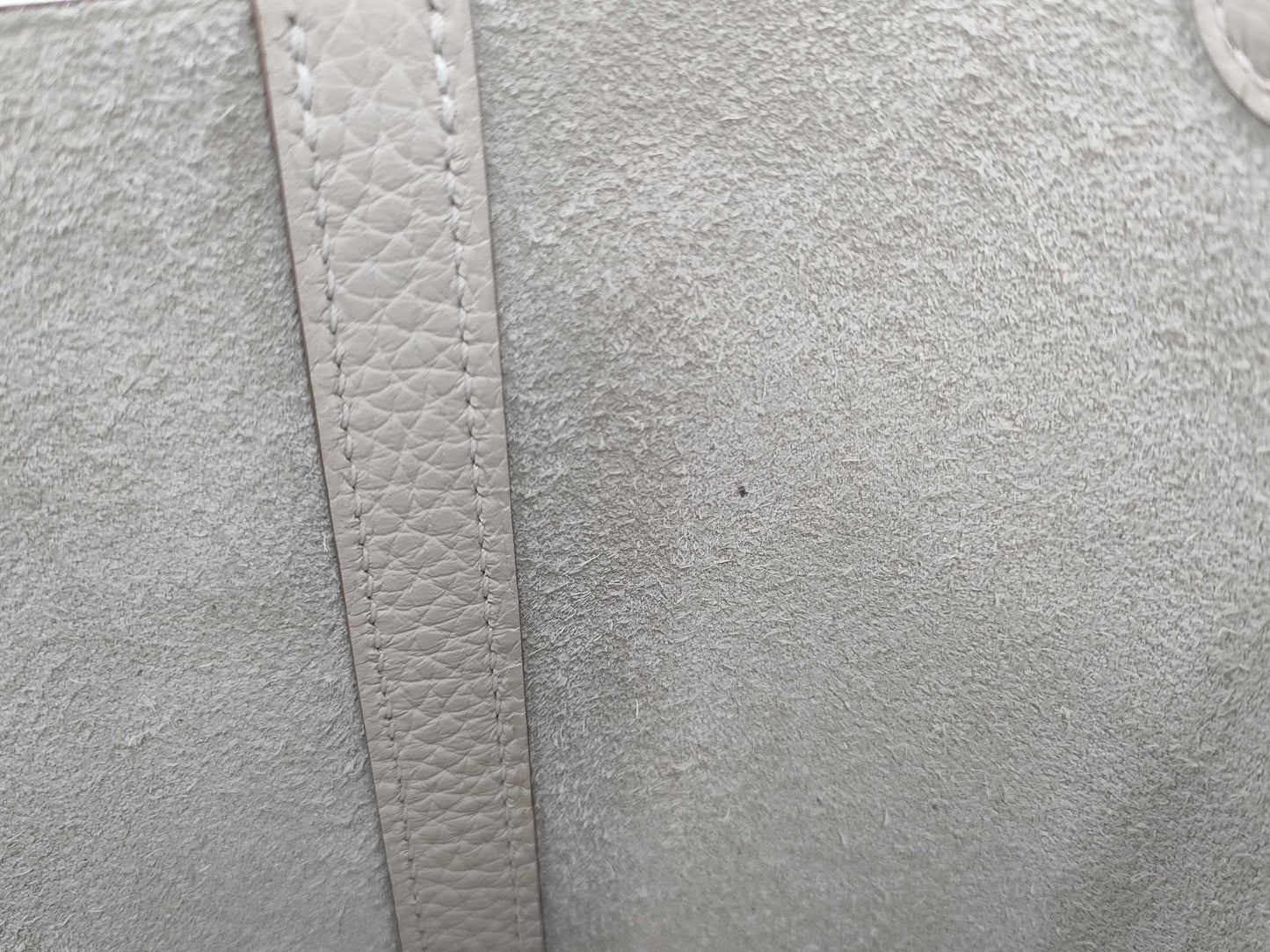 HERMES Picotin Lock PM Handbag, Crepe Ivory, White Silver Hardware, K Stamp, H056289CK10