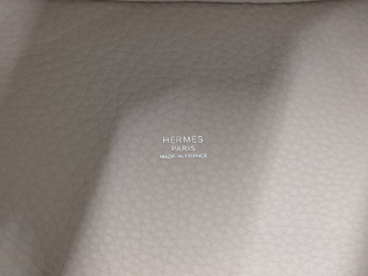 HERMES Picotin Lock PM Handbag, Crepe Ivory, White Silver Hardware, K Stamp, H056289CK10