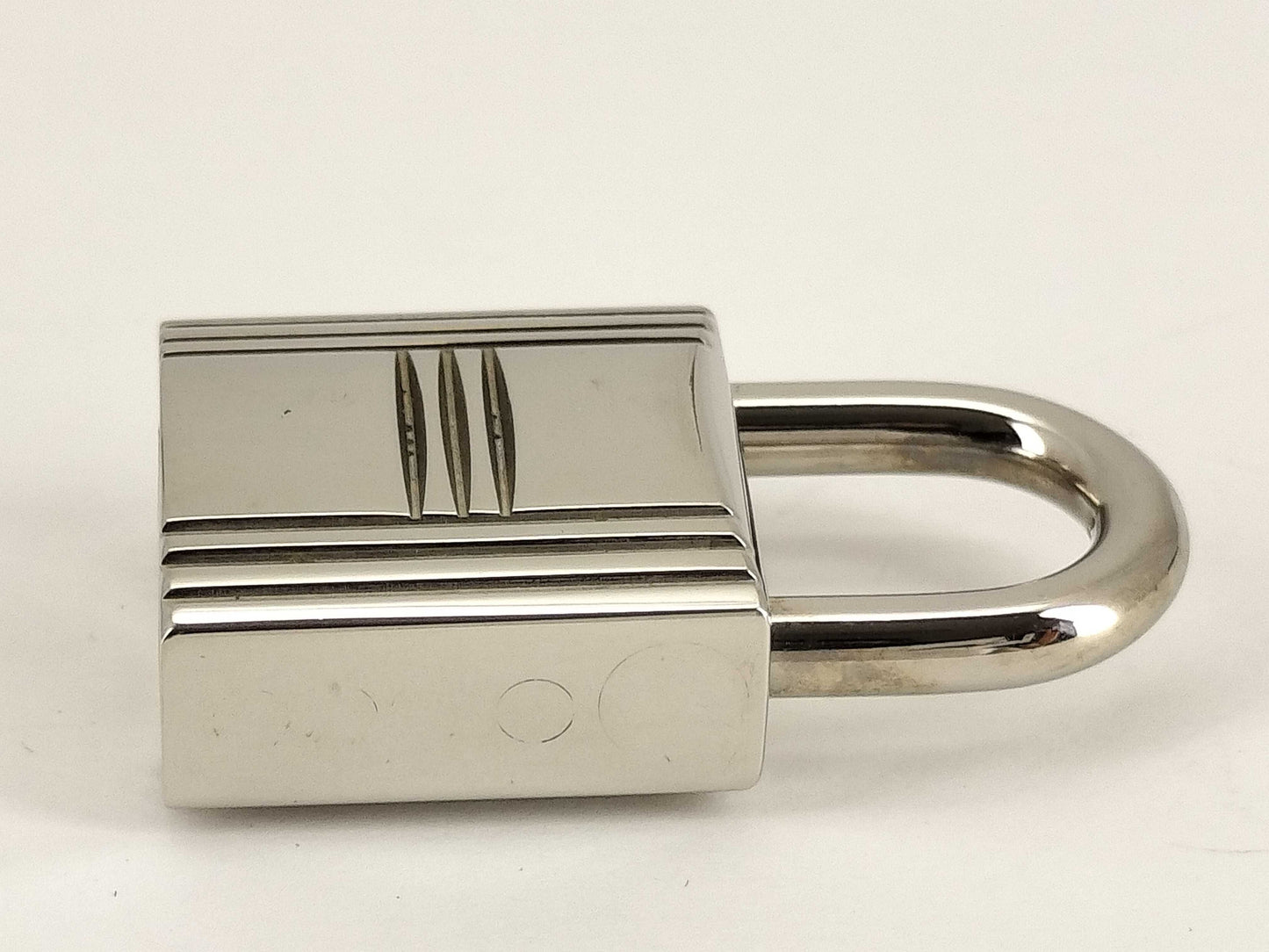 HERMES HERMES Cadena and Key Set, Key Padlock, Silver, with Leather Cord, Other Accessories