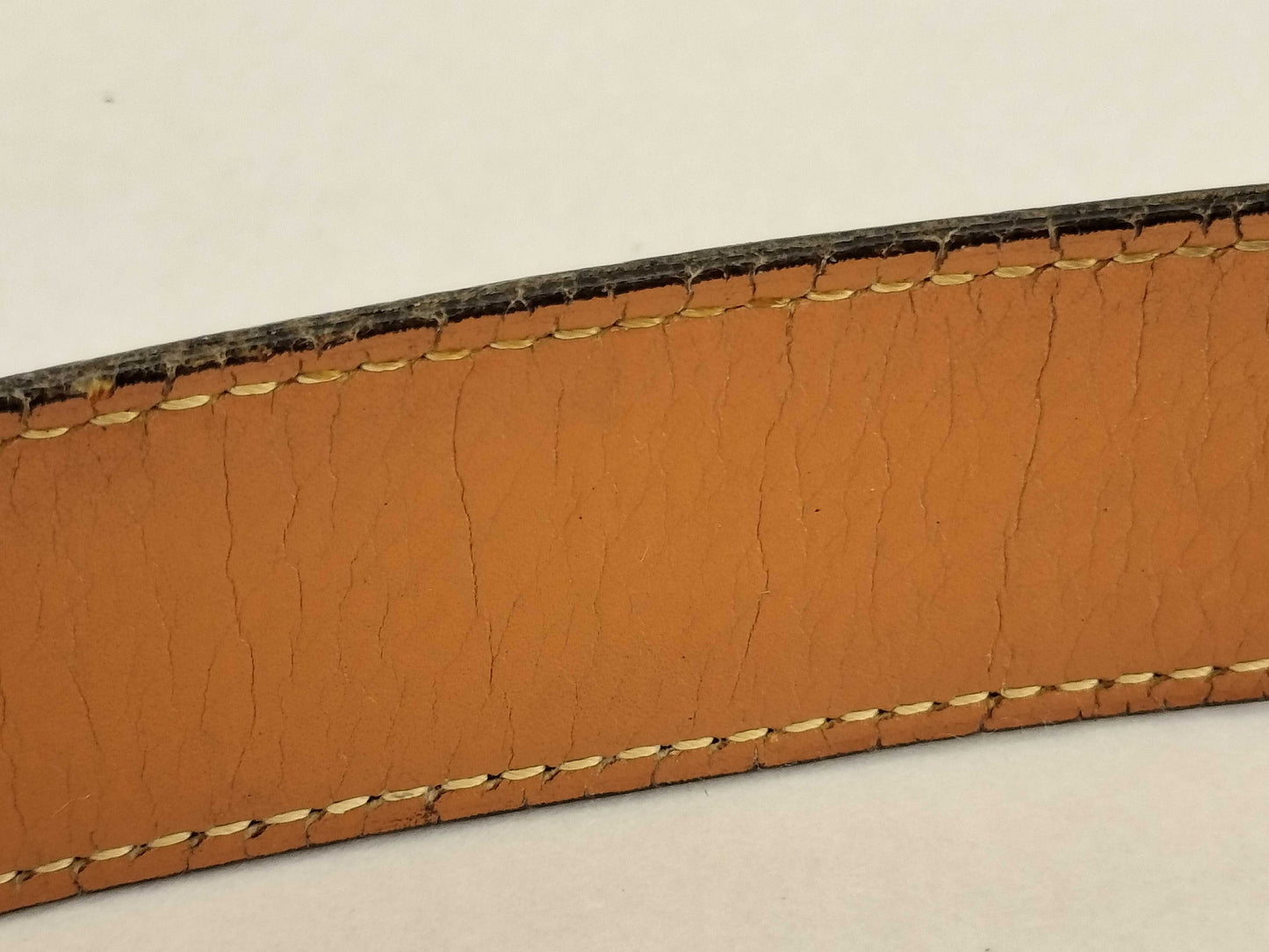 HERMES HERMES Constance Belt H Buckle ○L 85 Belt Brown x Black Belt