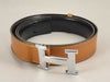 HERMES HERMES Constance Belt H Buckle ○L 85 Belt Brown x Black Belt