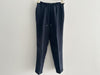 Drawer Silk Drawstring Pants, Navy, Size 34
