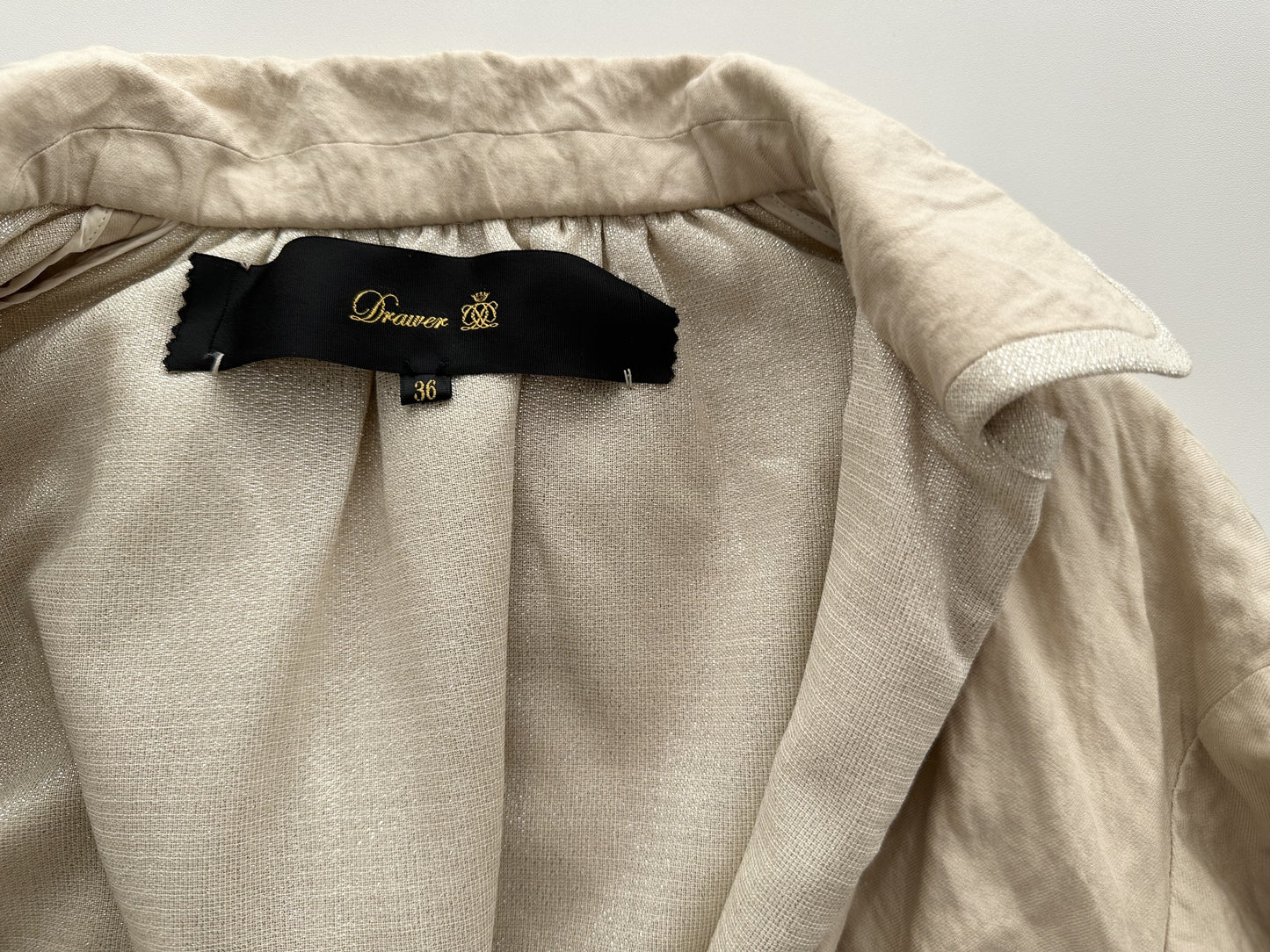 Drawer Gathered Jacket, Size 36
