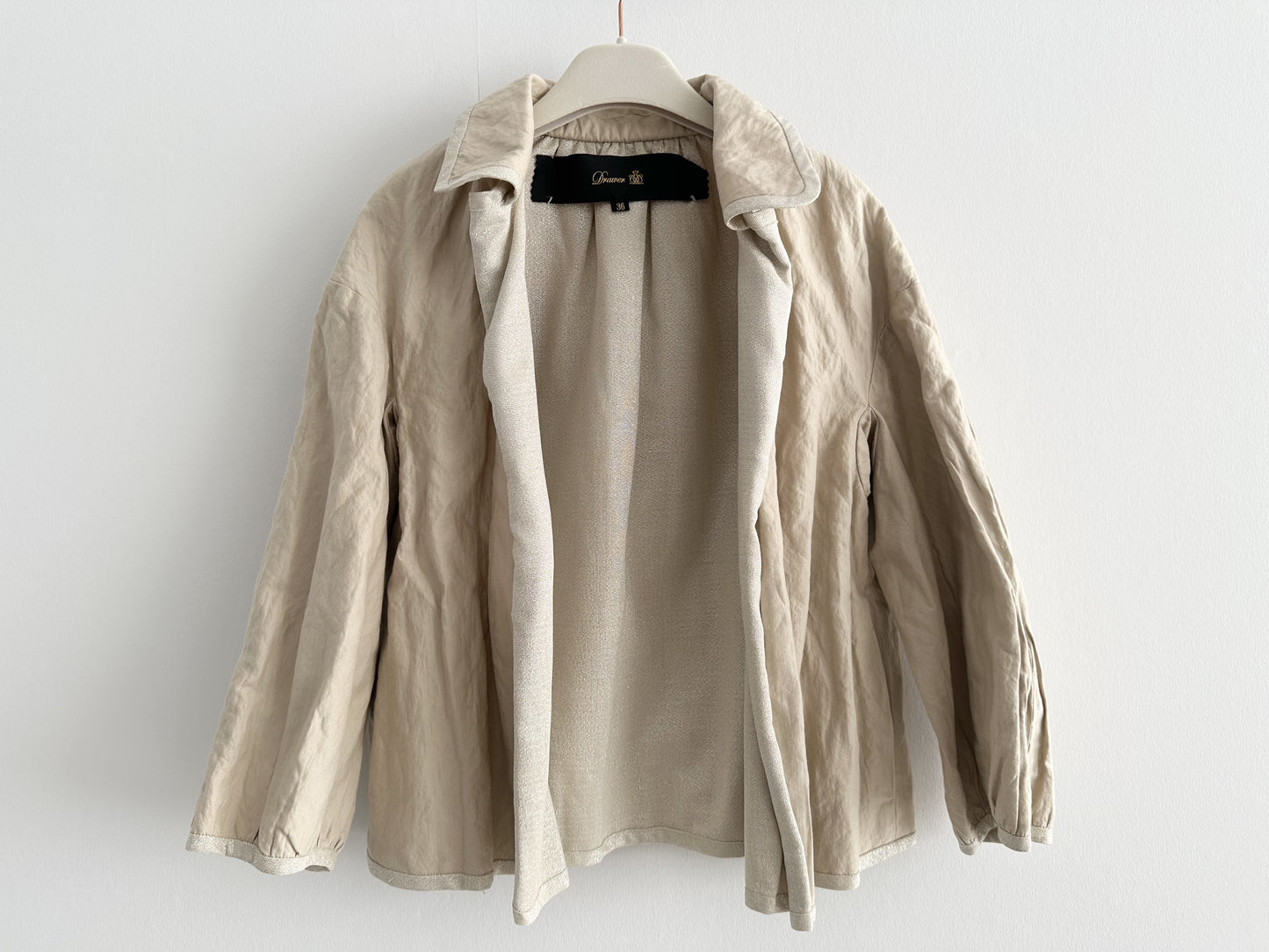 Drawer Gathered Jacket, Size 36