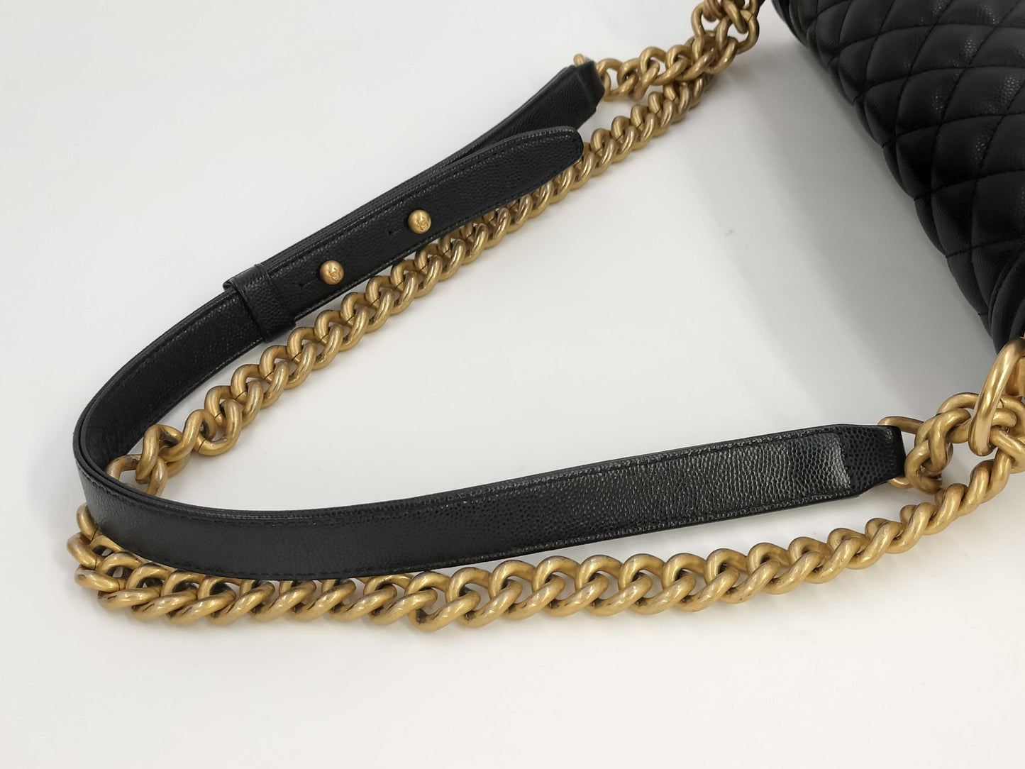CHANEL Boy Caviar 26 series shoulder bag