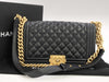 CHANEL Boy Caviar 26 series shoulder bag