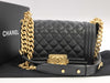 CHANEL Boy Caviar Black Shoulder Bag