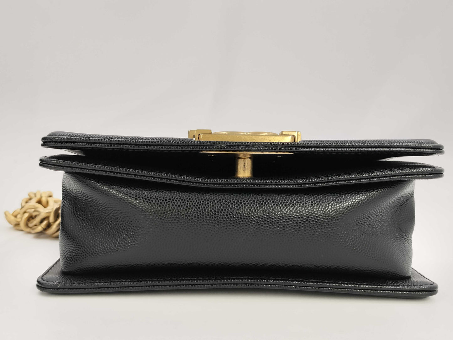 CHANEL Boy Caviar Black Shoulder Bag