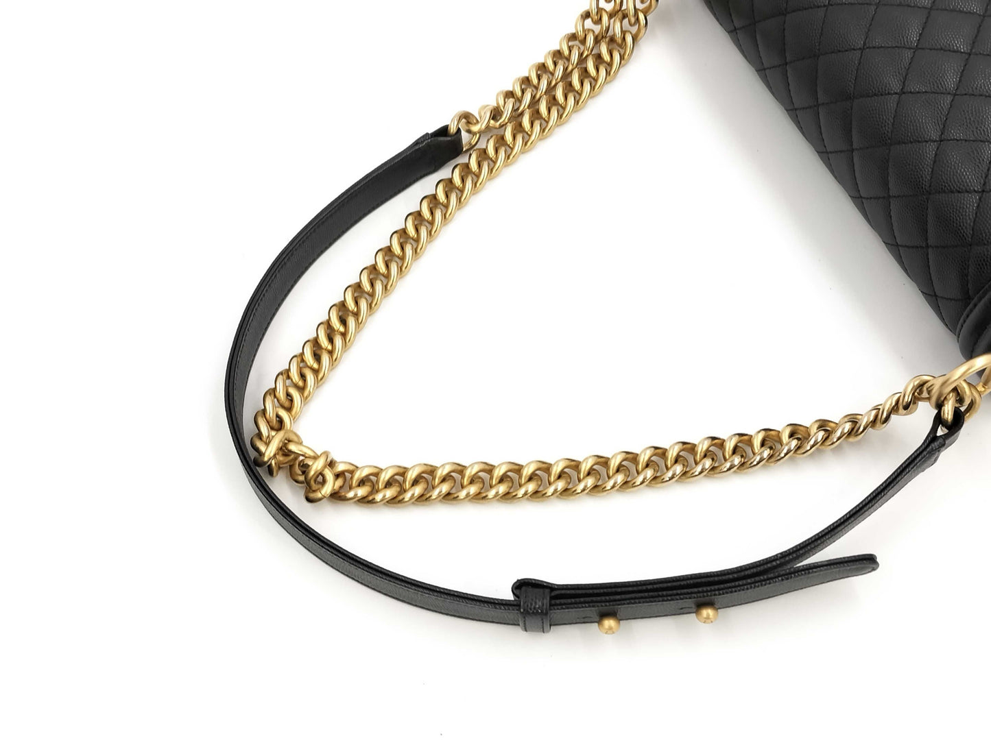 CHANEL Boy Chanel Grained Calfskin Shoulder Bag with G Hardware, No. 25