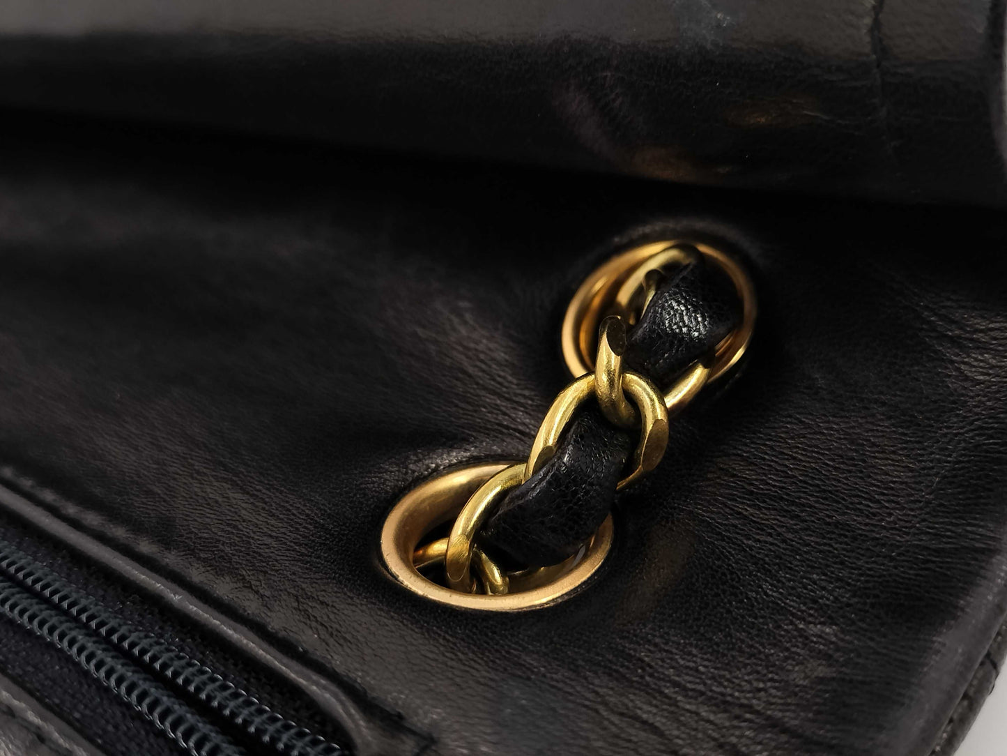 CHANEL Lambskin Matelasse Chain Shoulder Bag