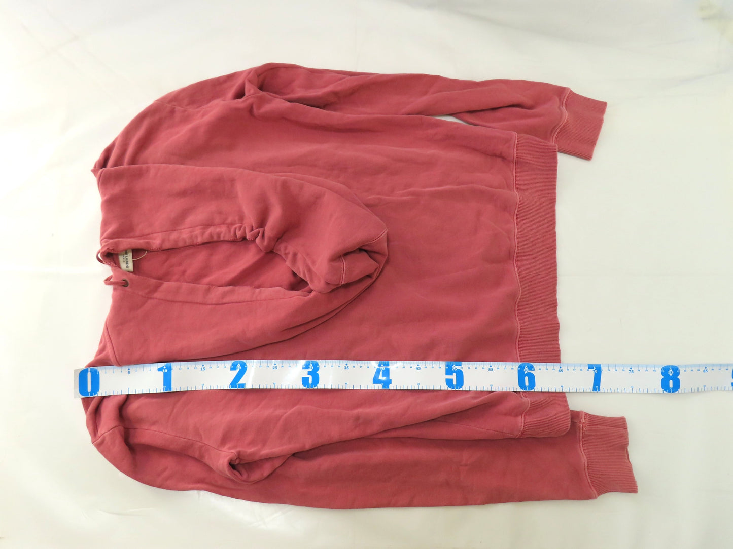 SAINT LAURENT Hoodie, 100% Cotton, Pink, Size M