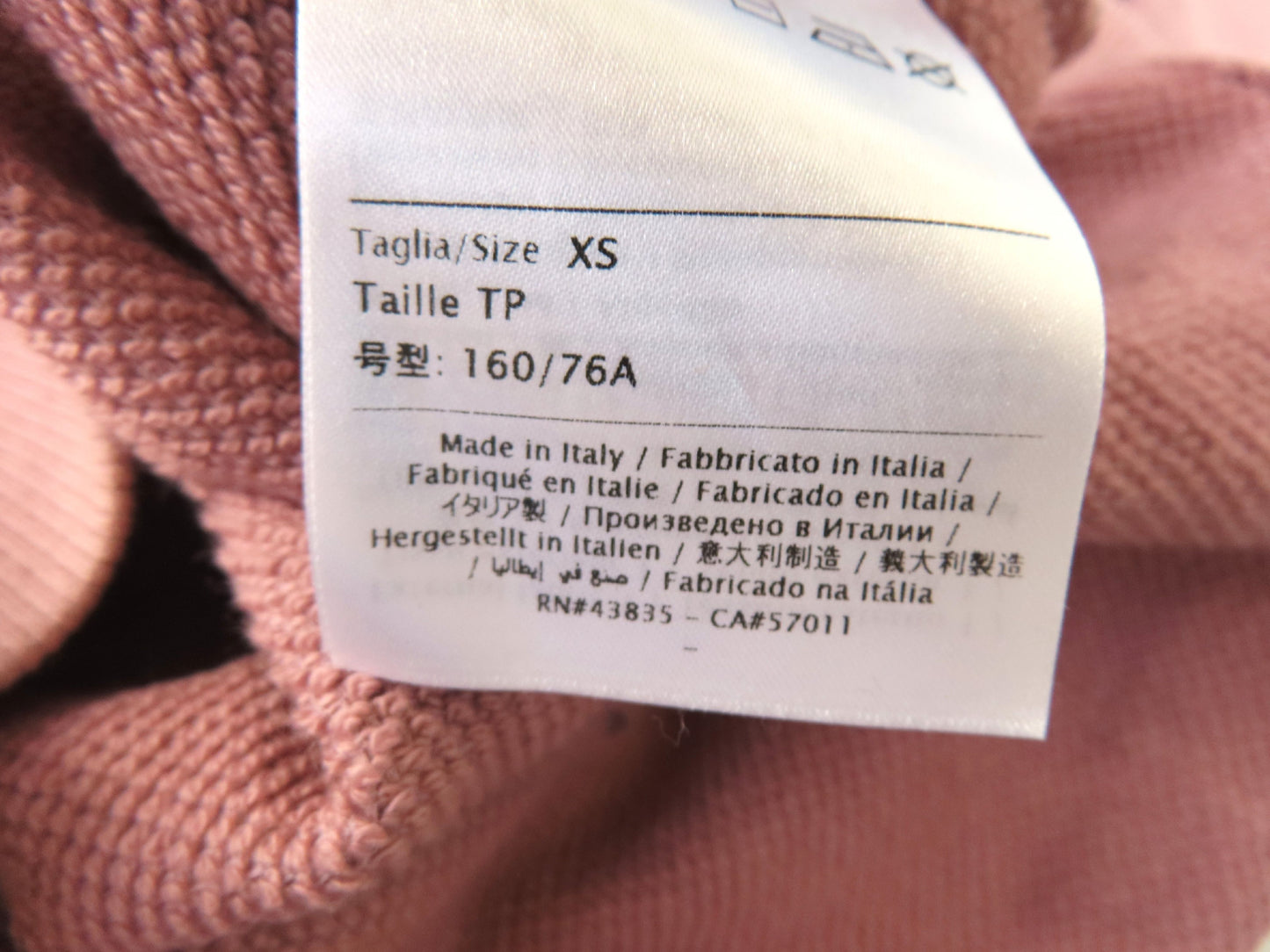VALENTINO Sweatshirt, 93% Cotton, 7% Polyamide, #XS, Top