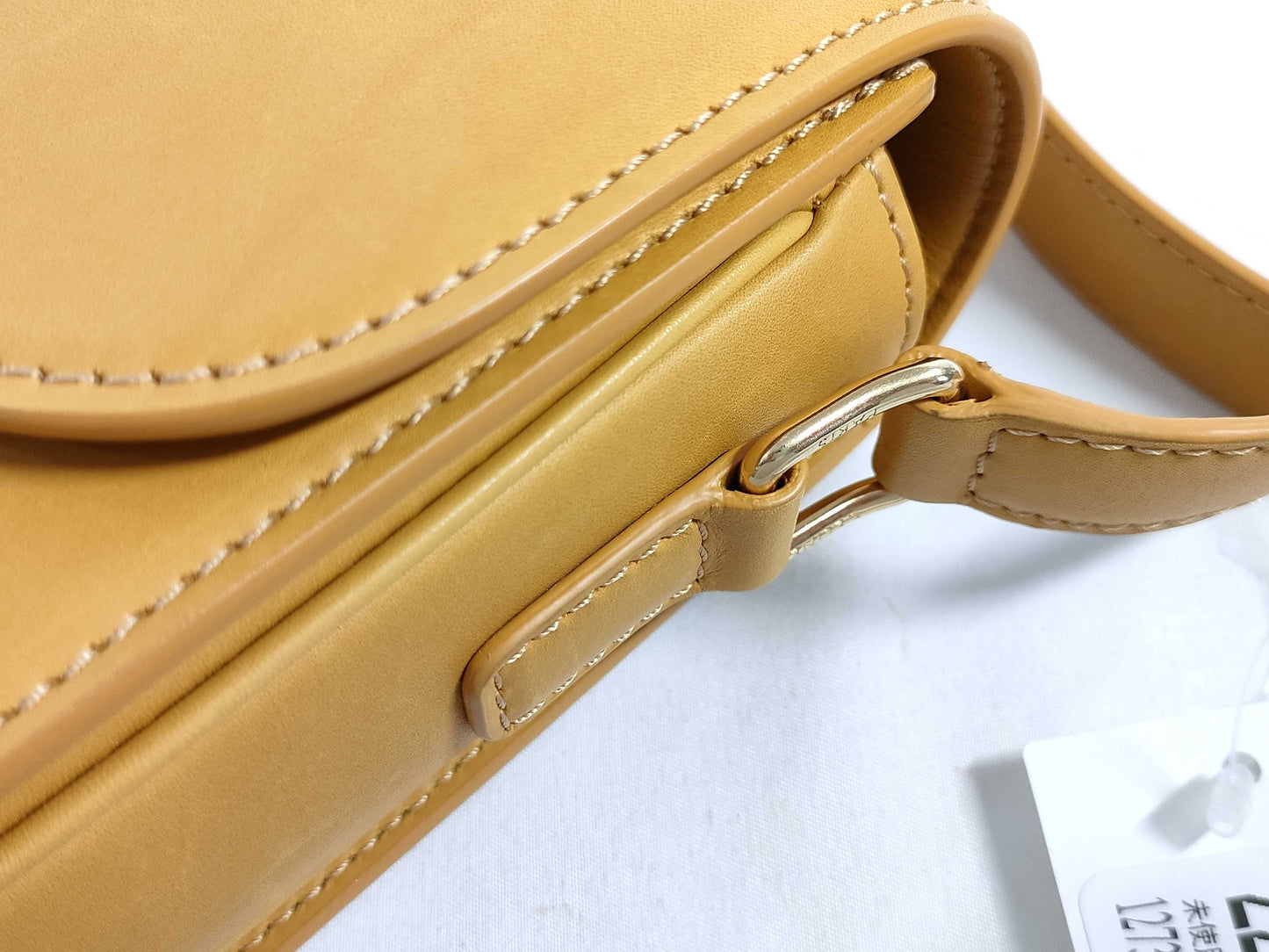 Celine Unused Triomphe Hardware Shoulder Bag in Natural