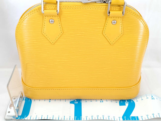 LOUIS VUITTON Alma BB Yellow Handbag