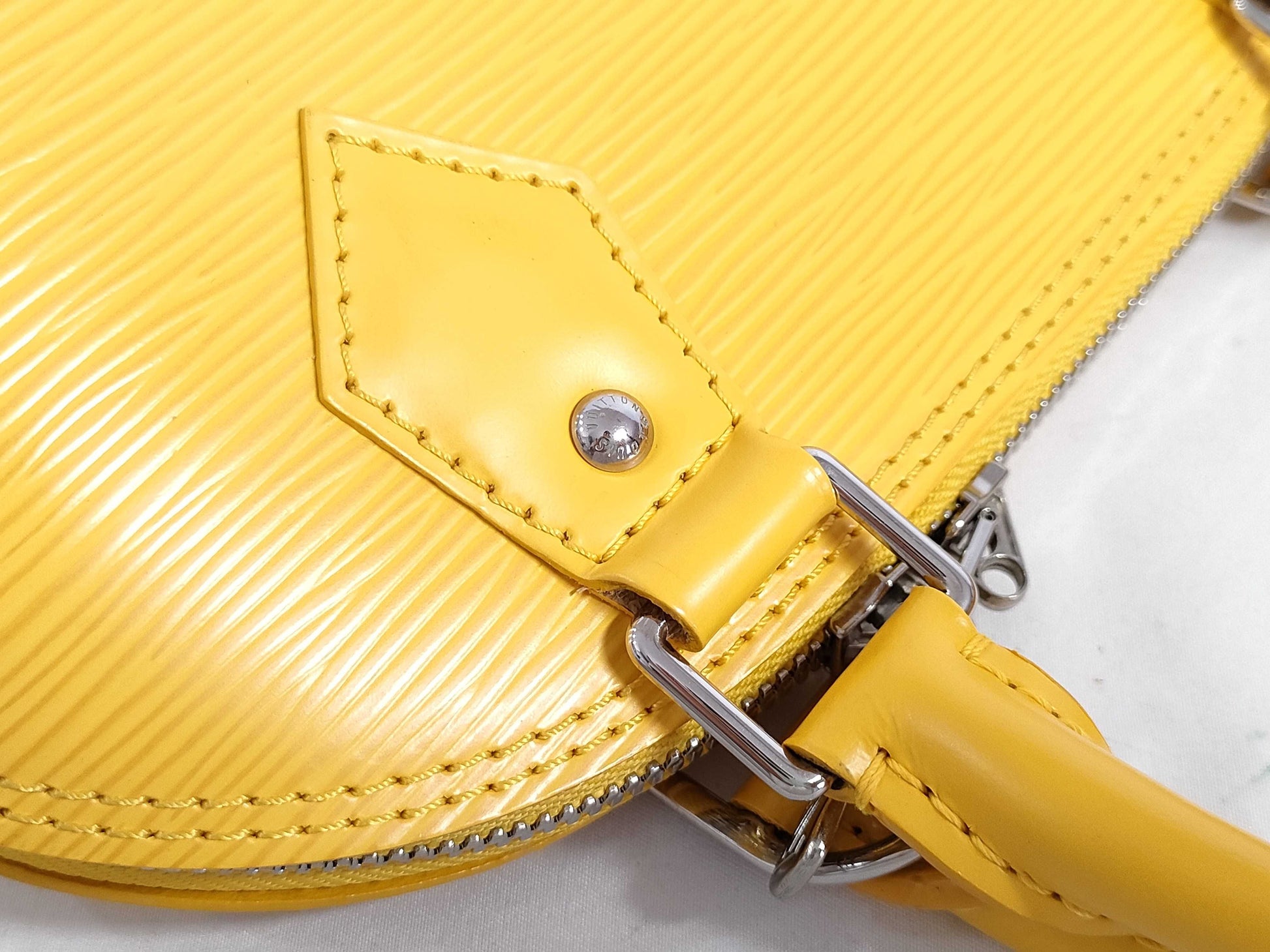 LOUIS VUITTON Alma BB Yellow Handbag
