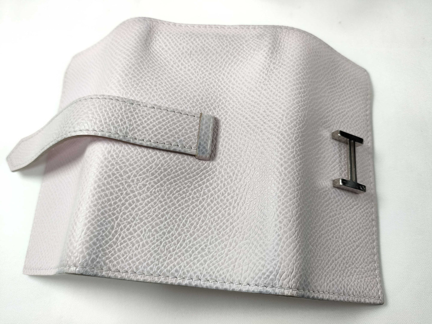 HERMES Bearn Key Case, Epsom Leather, Mauve Pale, Silver Hardware, U Stamp, Key Case/Key Holder