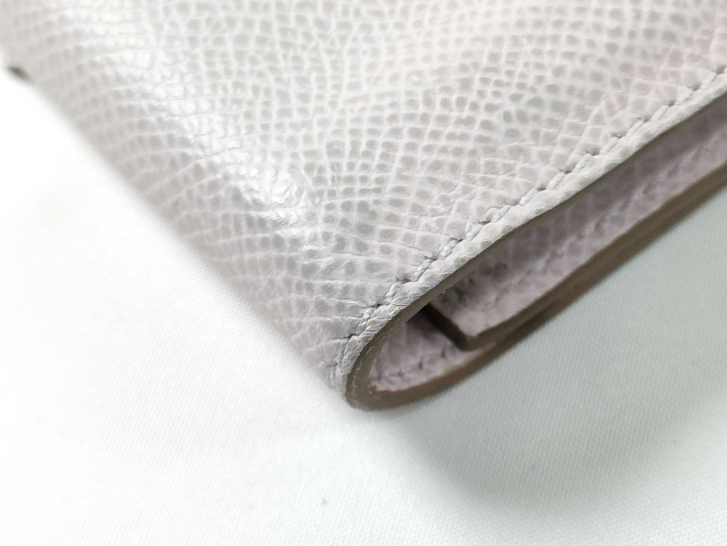HERMES Bearn Key Case, Epsom Leather, Mauve Pale, Silver Hardware, U Stamp, Key Case/Key Holder