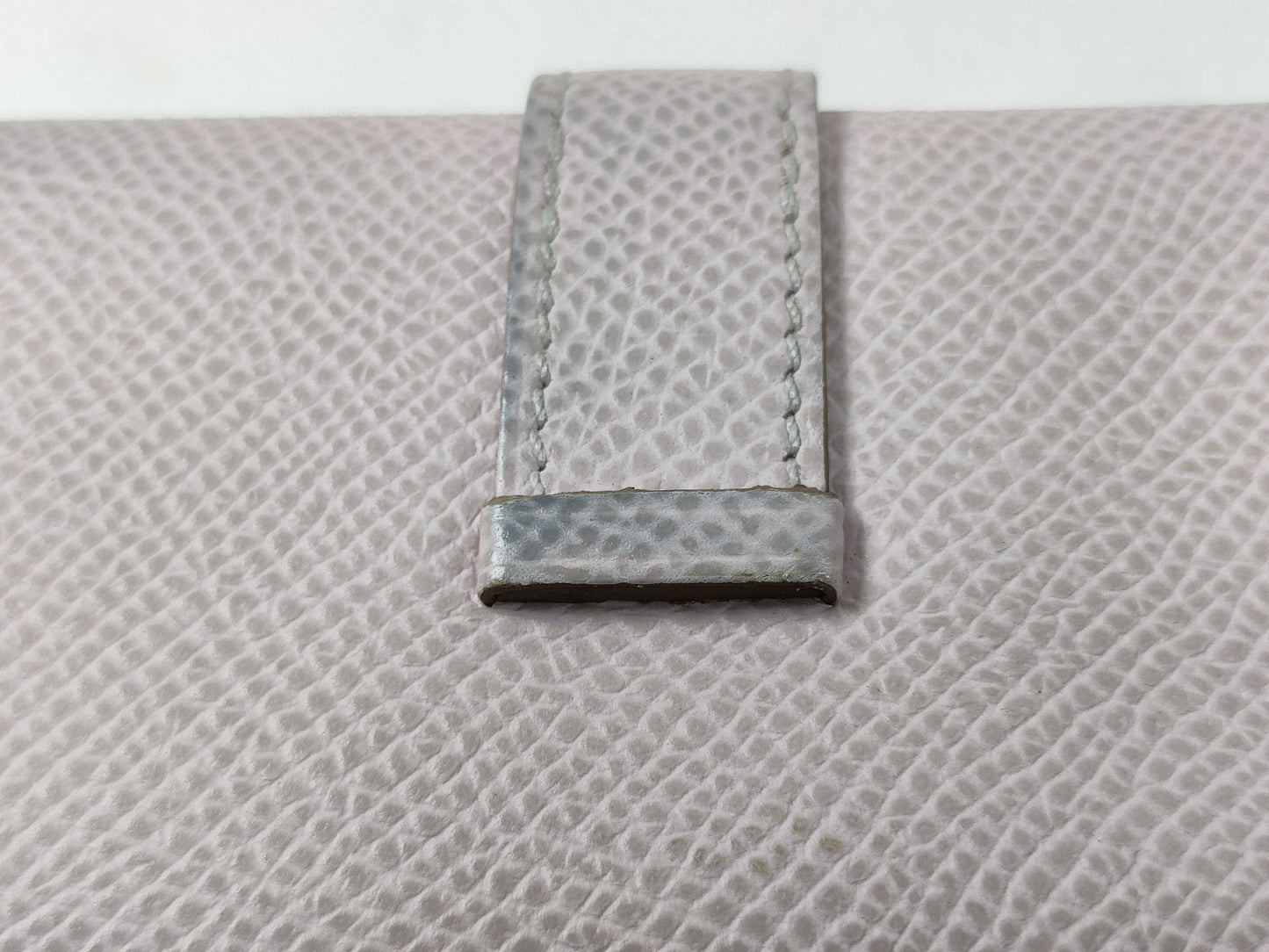 HERMES Bearn Key Case, Epsom Leather, Mauve Pale, Silver Hardware, U Stamp, Key Case/Key Holder