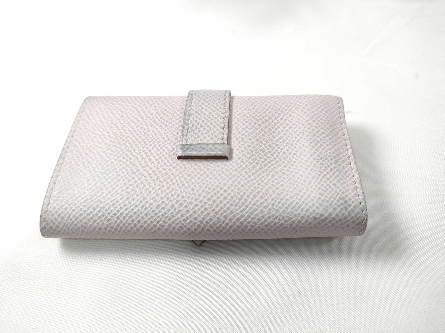 HERMES Bearn Key Case, Epsom Leather, Mauve Pale, Silver Hardware, U Stamp, Key Case/Key Holder