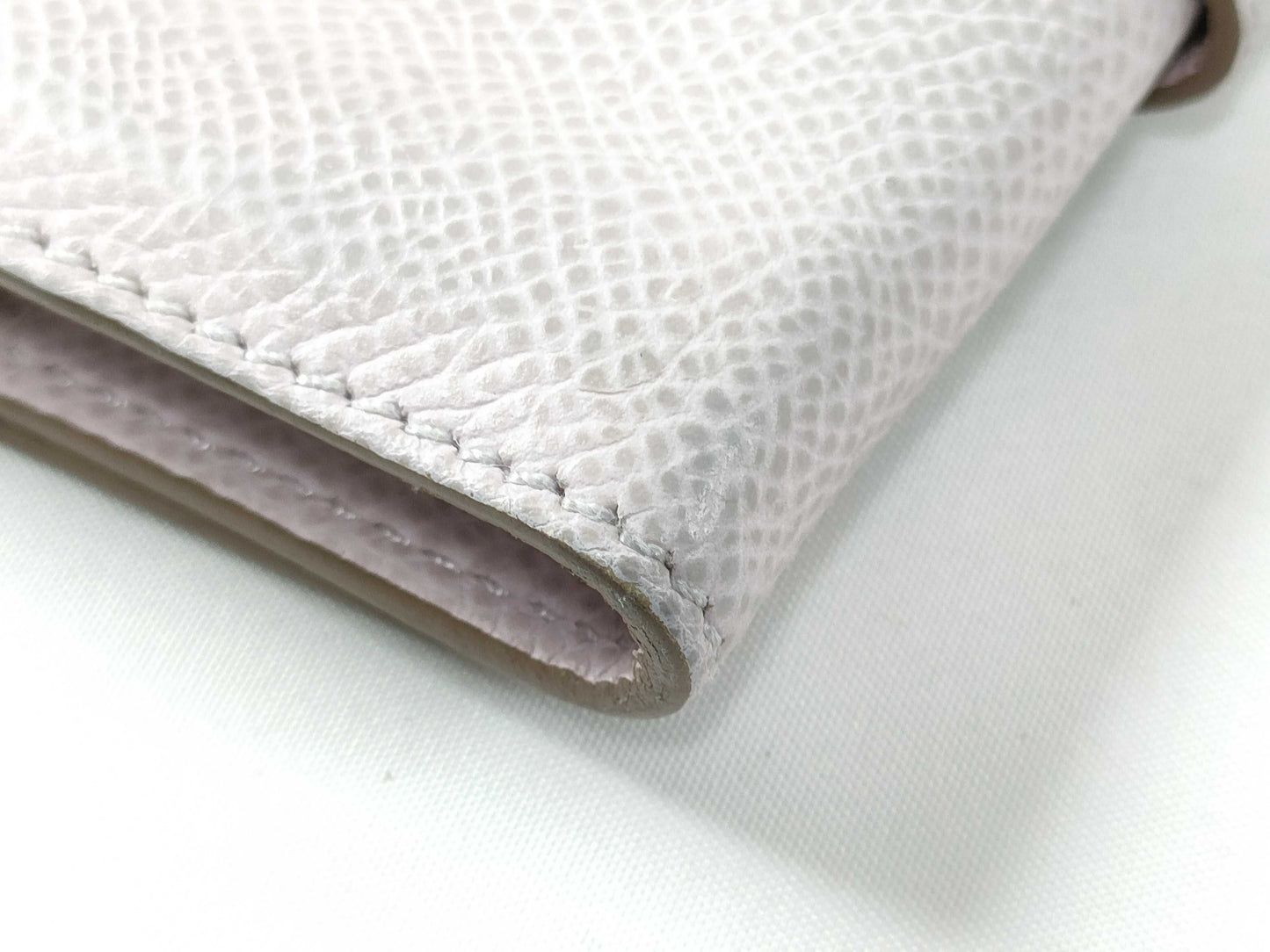 HERMES Bearn Key Case, Epsom Leather, Mauve Pale, Silver Hardware, U Stamp, Key Case/Key Holder
