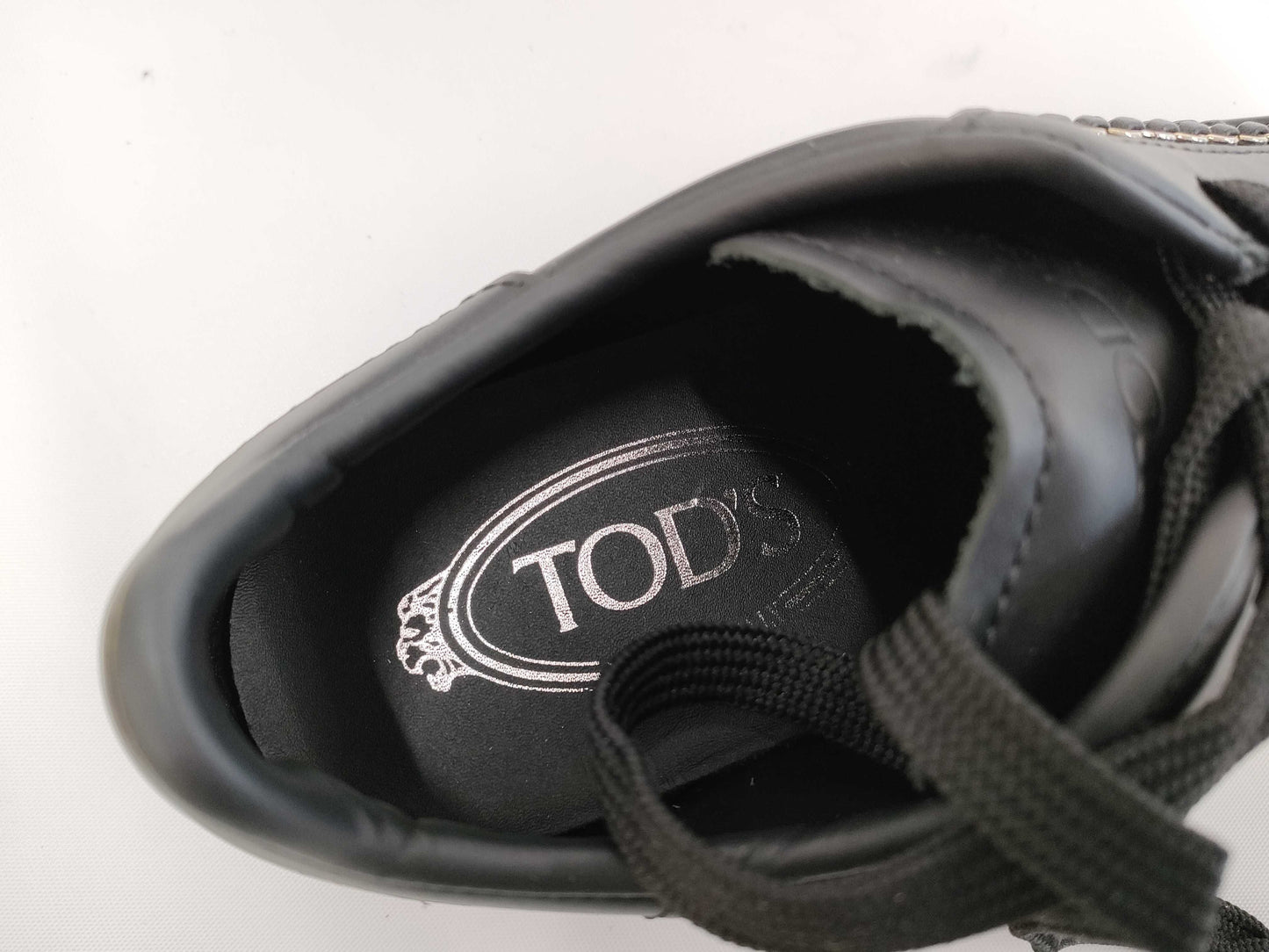 Tod's Sneakers, Leather, Black, Size 34.5, XXW12A0U92008V, B999