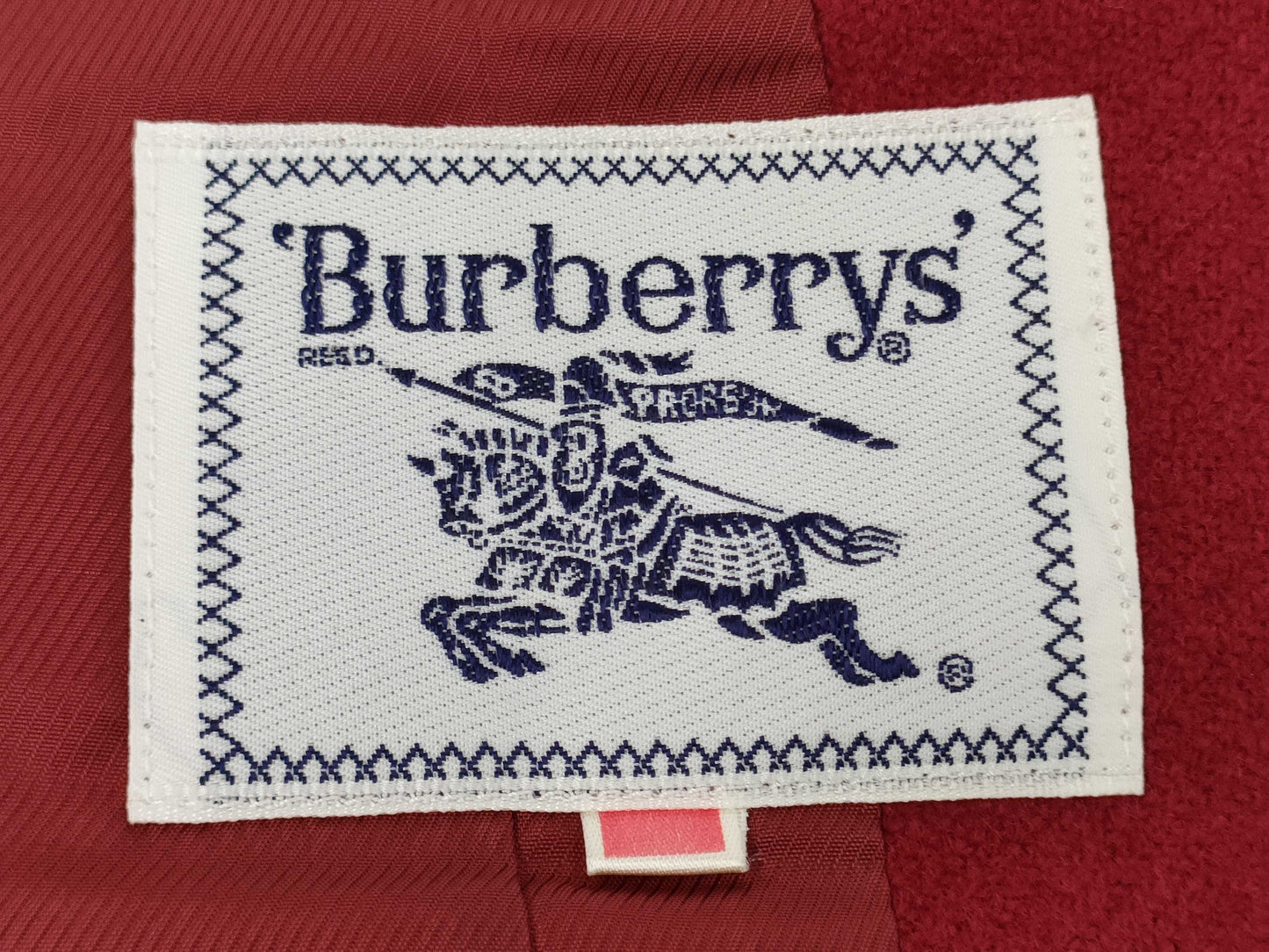 BURBERRY Wool Jacket, Red, Size 5Y1, C-TK83 Jacket