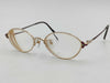 HOYA Glasses Metal x Plastic Ruby x Diamond Gold x Brown Sunglasses