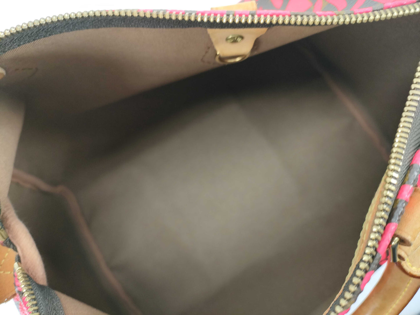 LOUIS VUITTON Graffiti Speedy 30 Boston Bag, Fuchsia and Brown, M93704 AA0039