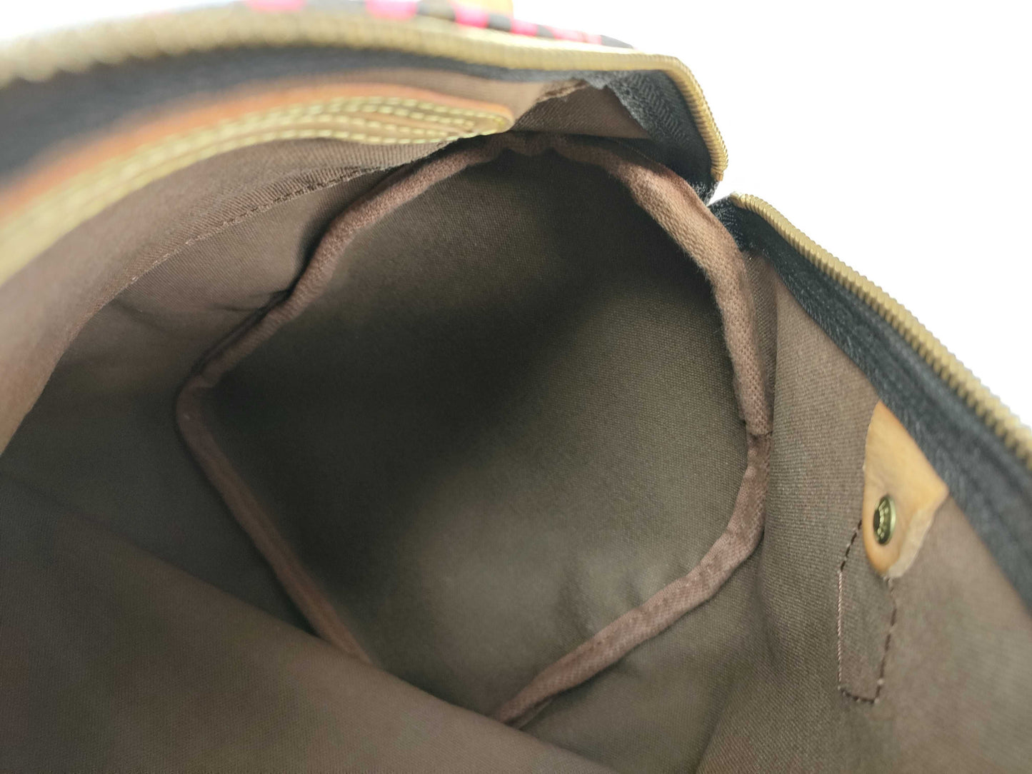 LOUIS VUITTON Graffiti Speedy 30 Boston Bag, Fuchsia and Brown, M93704 AA0039