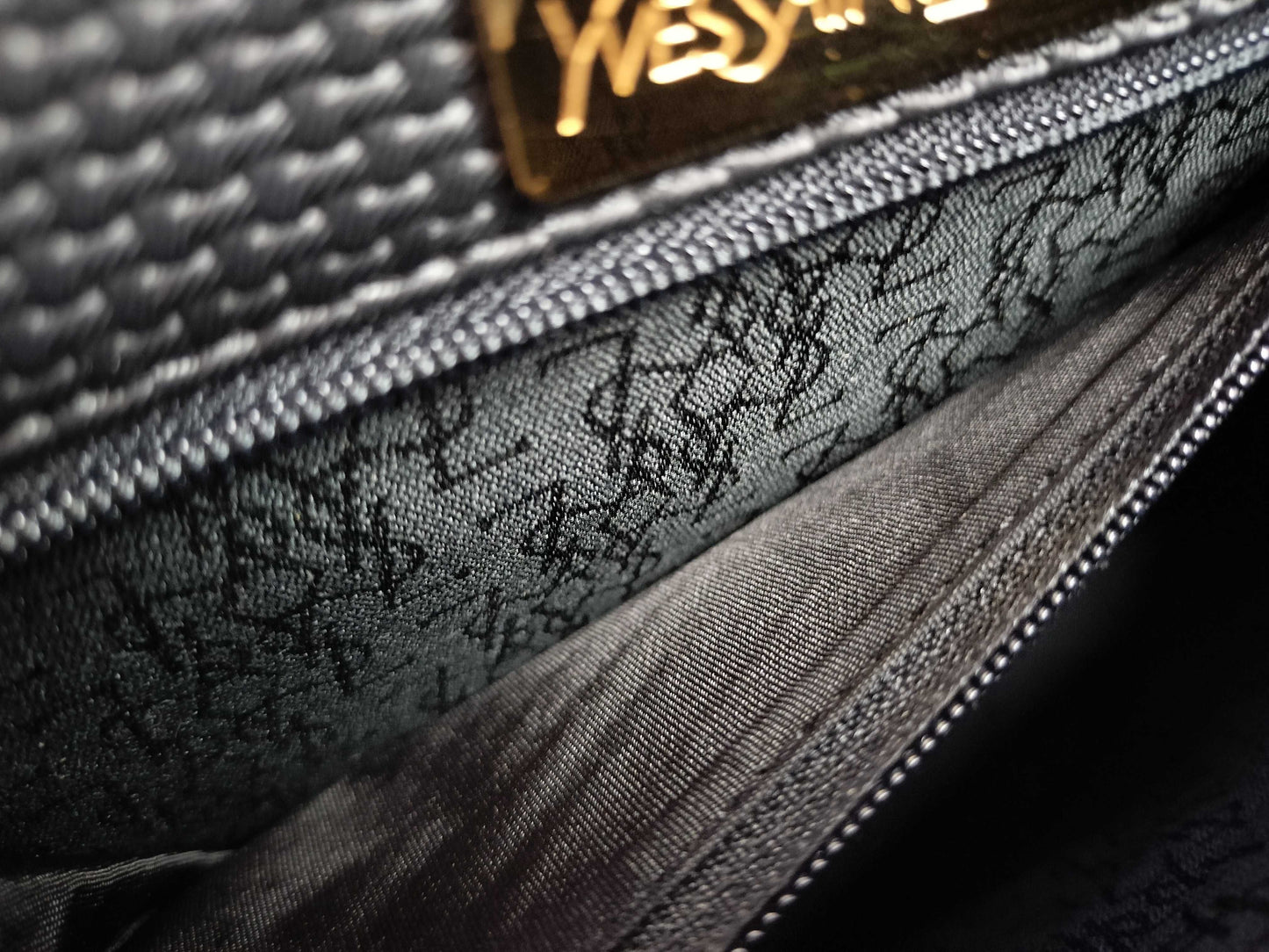 Yves Saint Laurent YSL Logo 2-Way Handbag, Two-Tone
