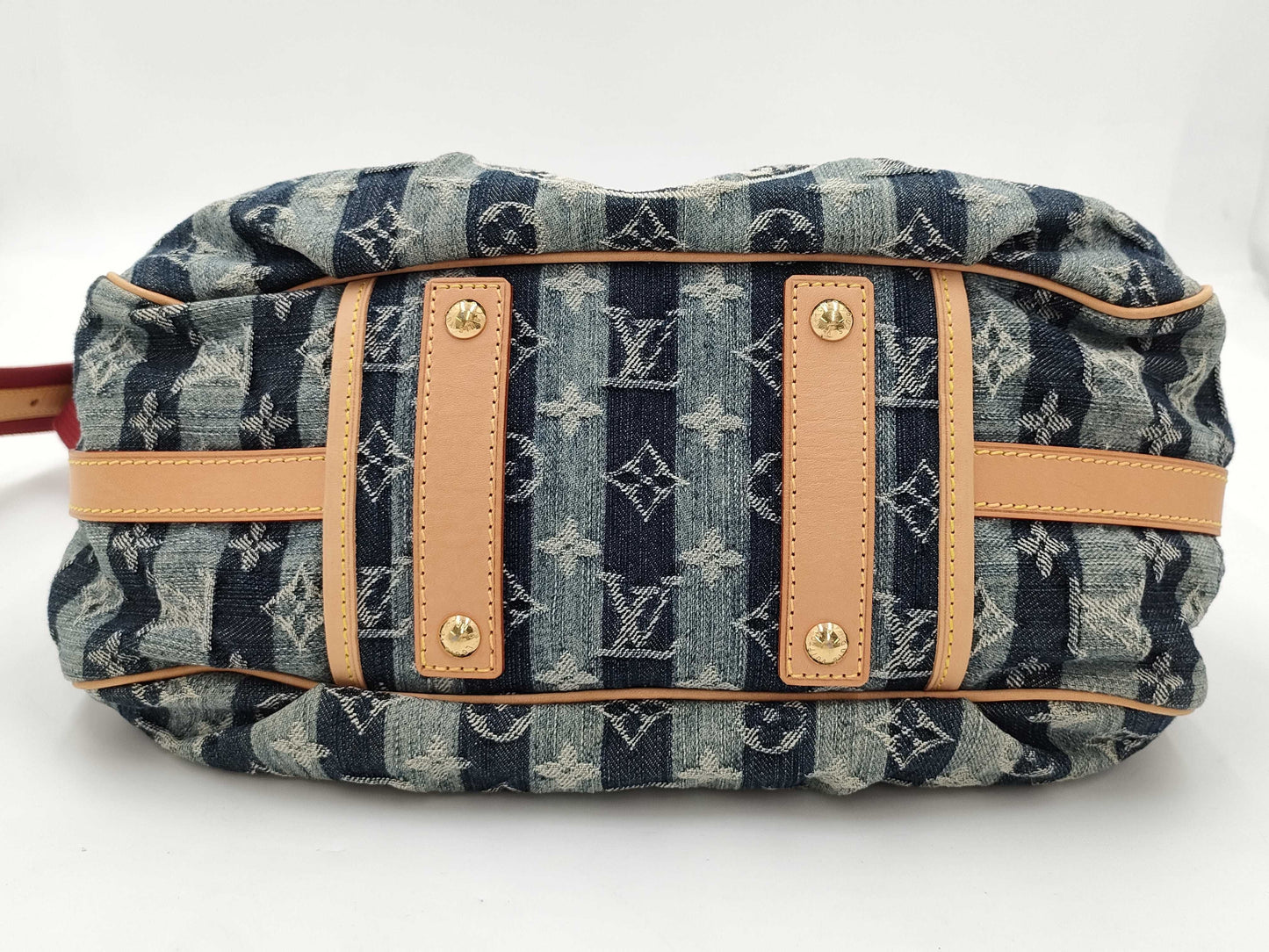 LOUIS VUITTON Monogram Denim Porte Epol Raye MM M95334 AR1016 Shoulder Bag